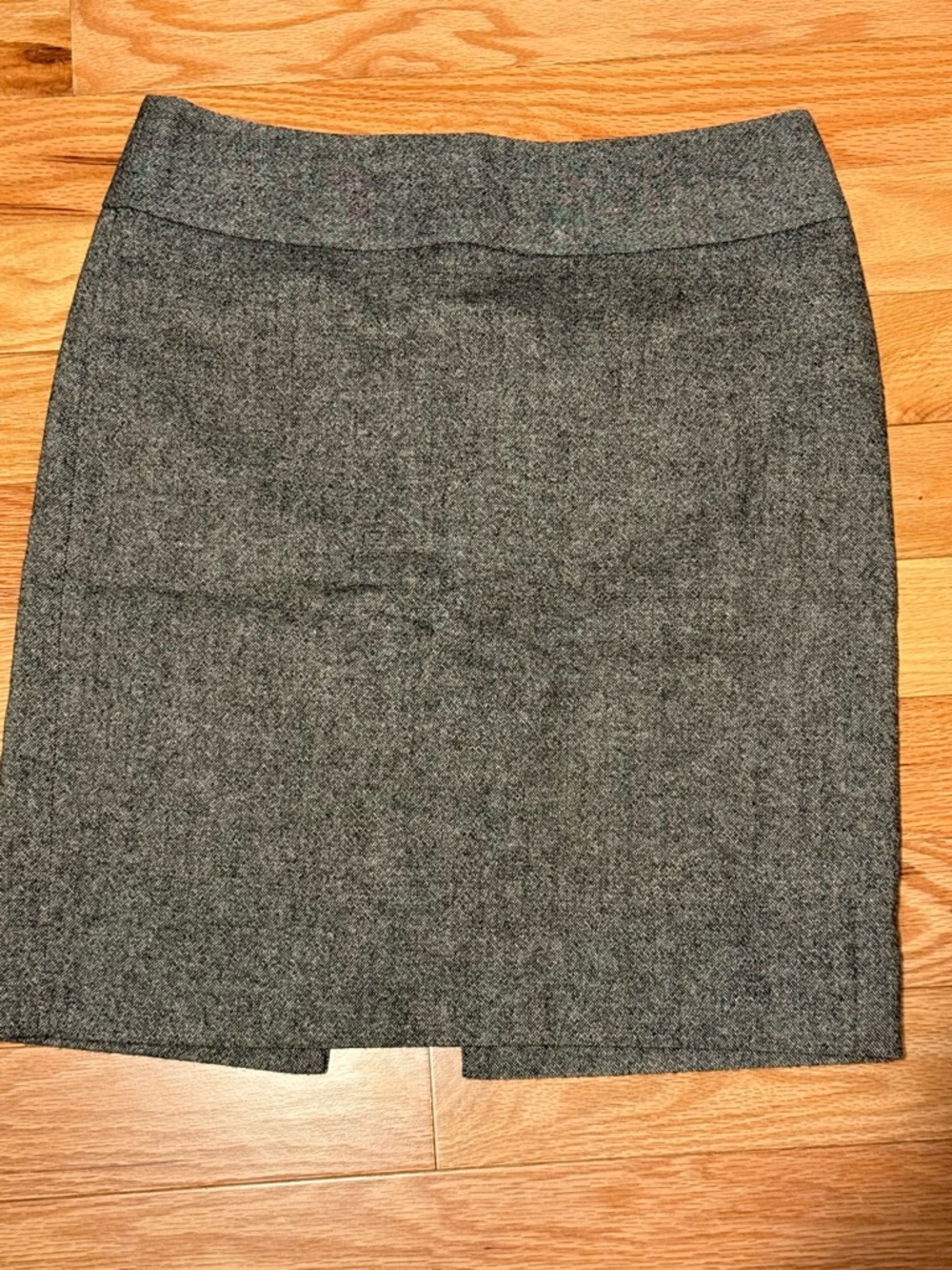 Classic Tweed Pencil Skirt with full-length zipped closure